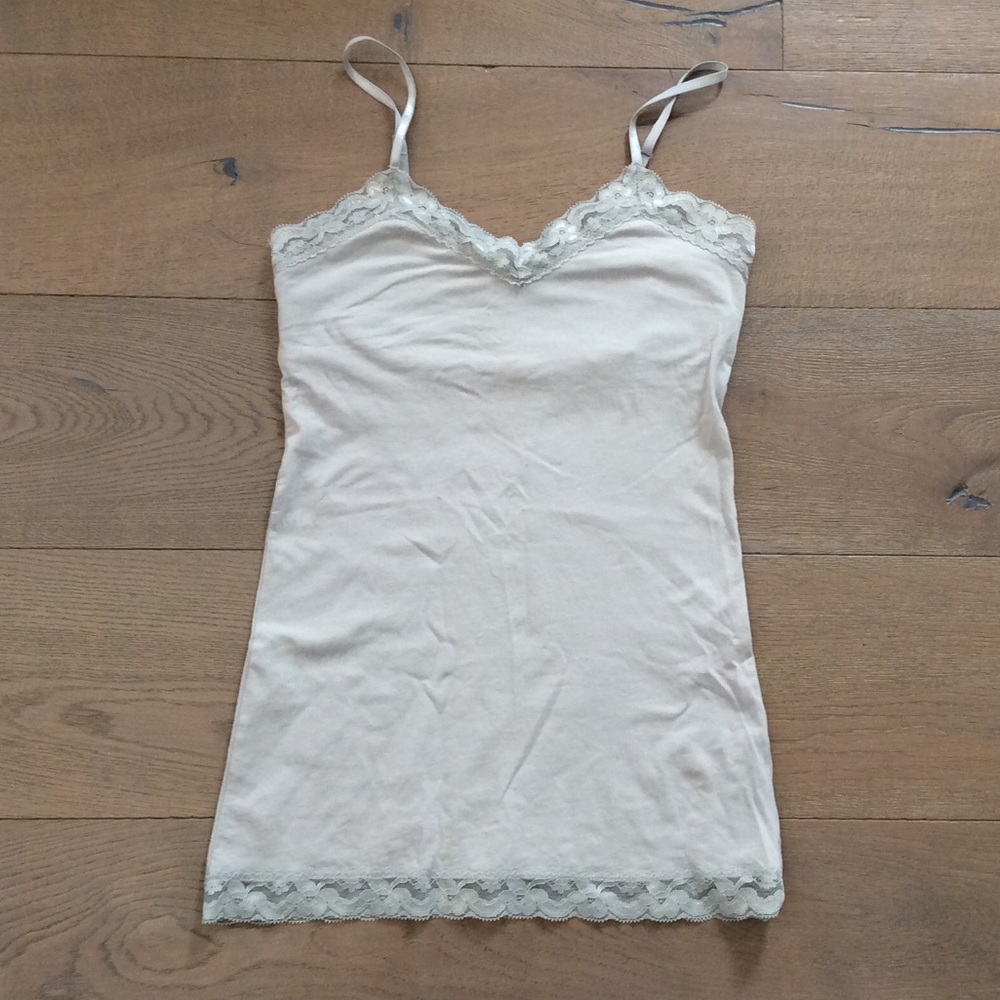 NEW Cotton Bra Cup Tank S &Anthropologie Gift Bag
